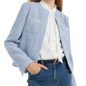 GOELIA 2026 Womens Casual Blazers Long Sleeve Work Office Open Front Suit Jacket Business Blazer