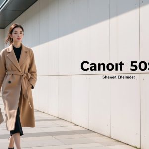 woman-in-camel-wool-overcoat-walking